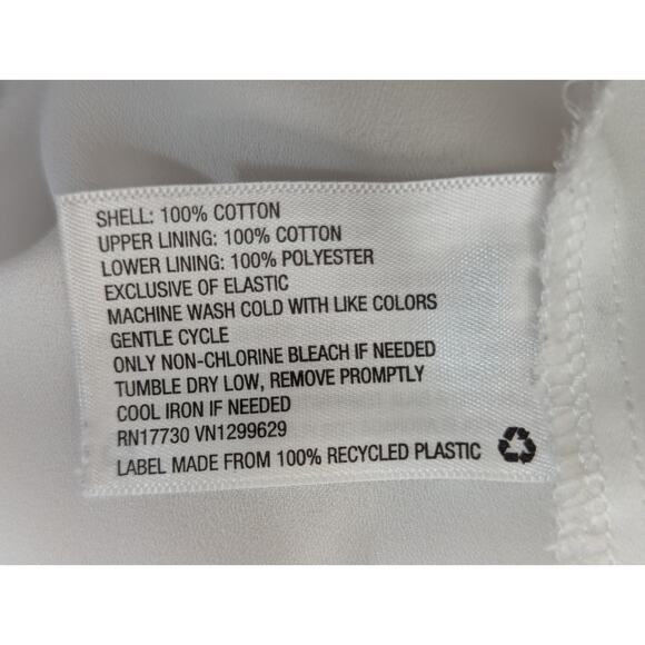 KNOX ROSE! FRESH WHITE CRINKLY GAUZE, RUCHED BACK, TIERED SUN DRESS! SZ M - Picture 9 of 10